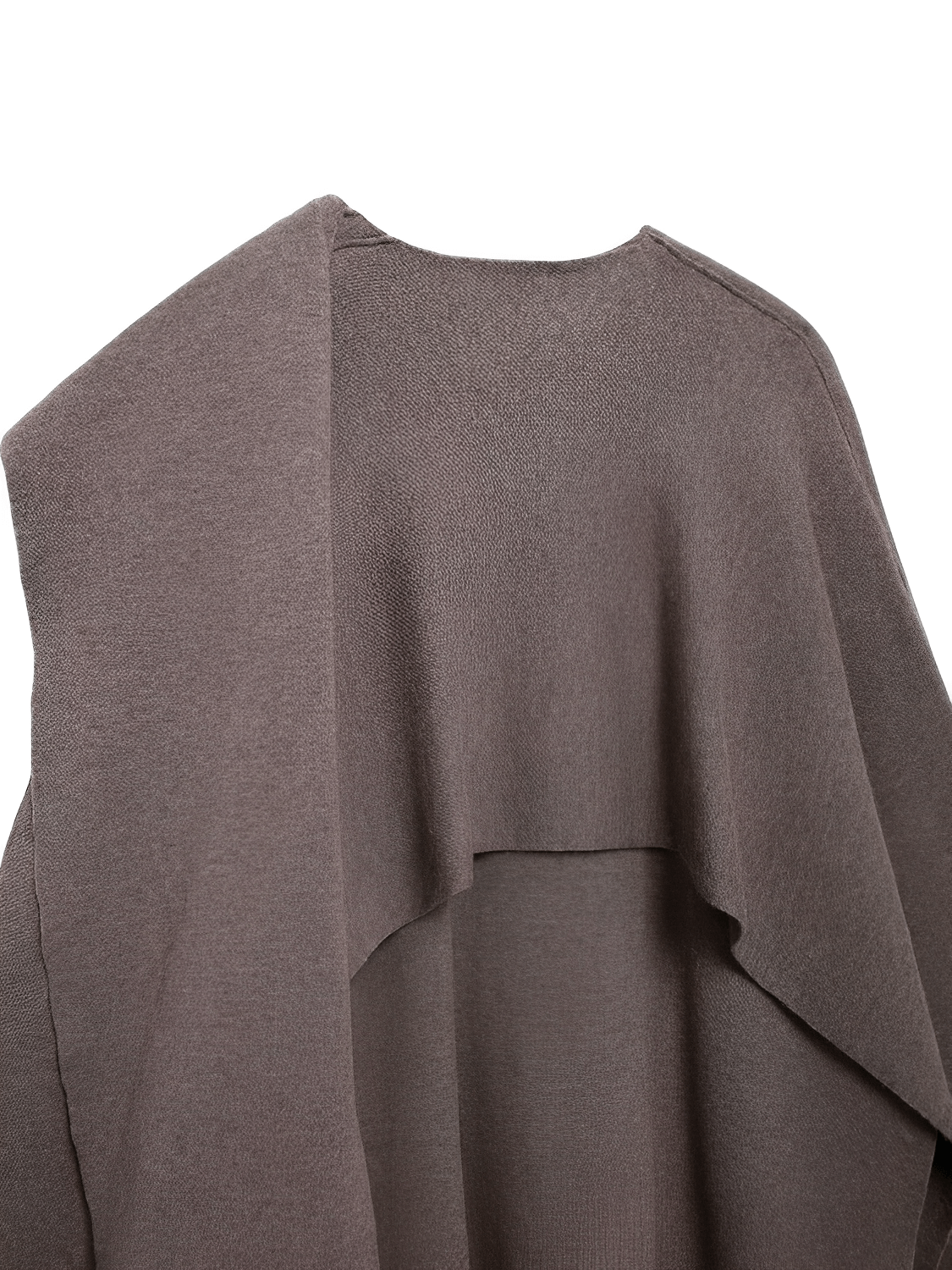 Casaco Poncho Assimétrico com Gola Lenço – Alana