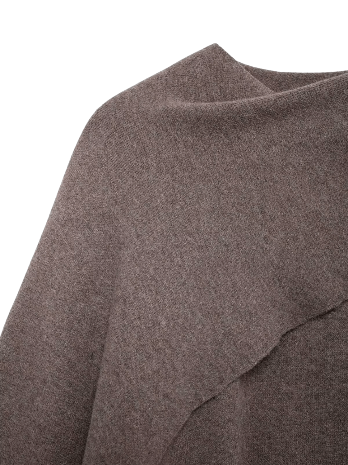 Casaco Poncho Assimétrico com Gola Lenço – Alana