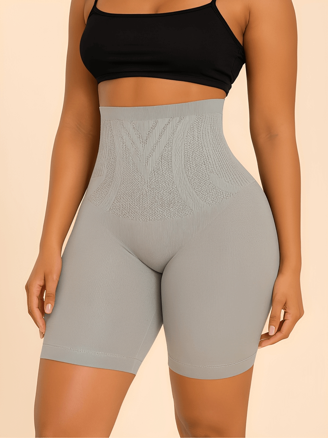 Short Modelador Levanta Bumbum Sem Costura com Alta Compressão – Mel