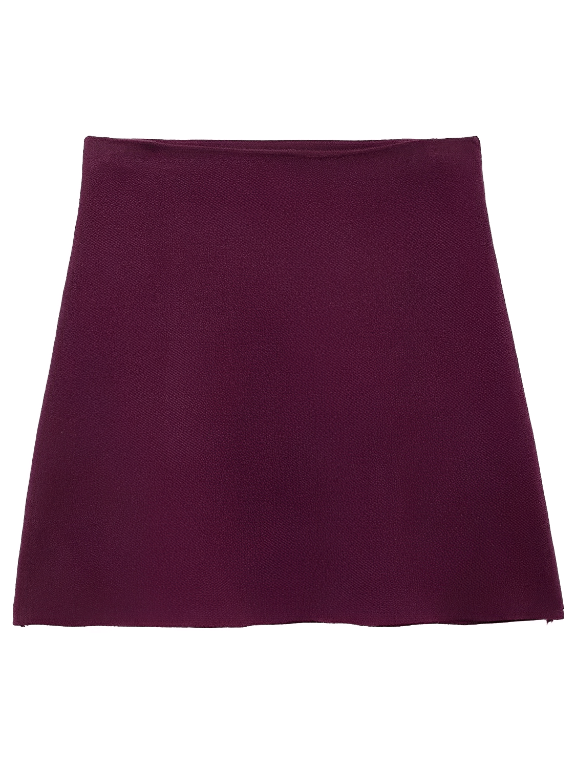 Conjunto de Tricô Suéter Gola V e Saia com Cós Elástico - Viviene