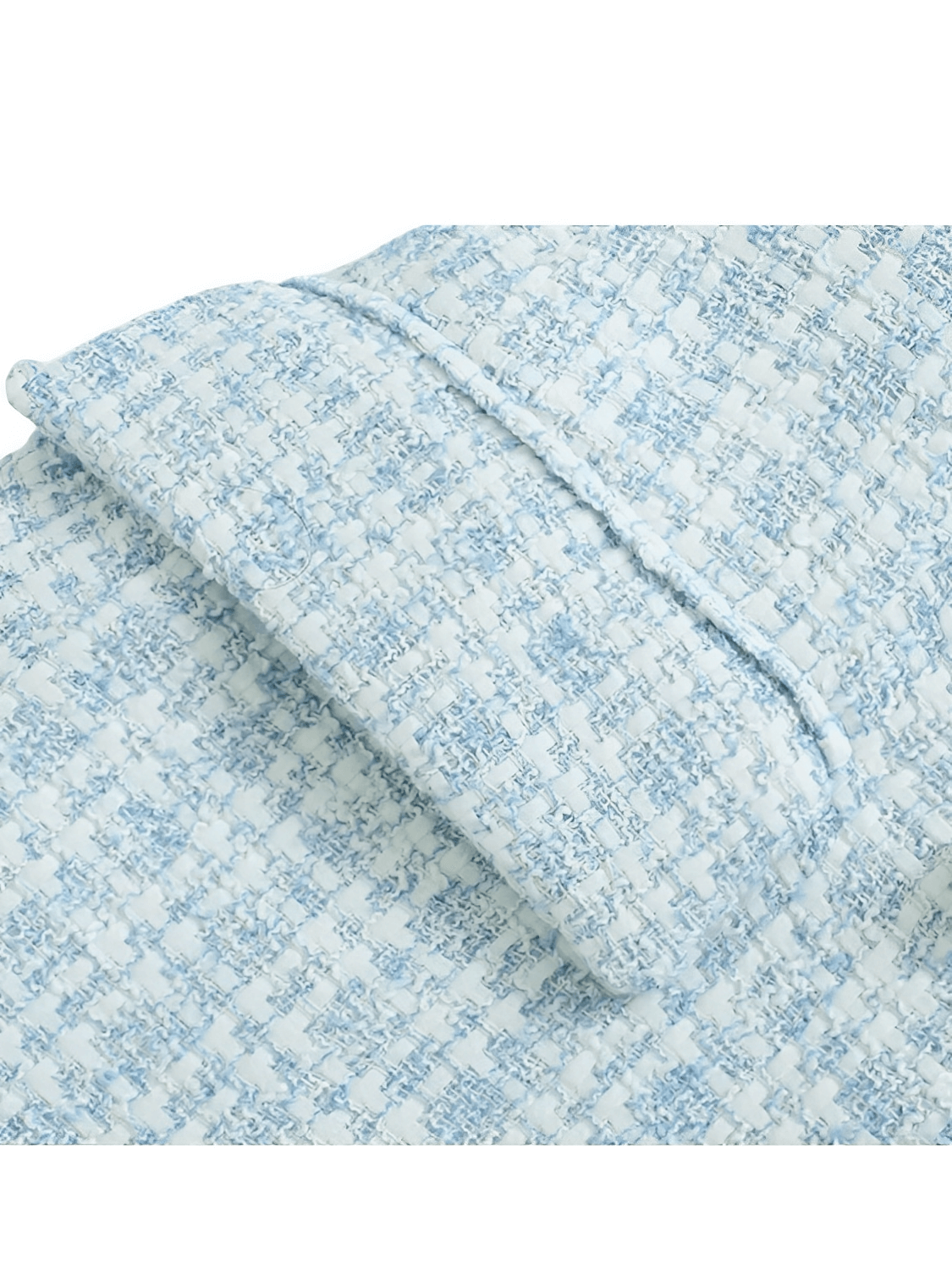 Blazer Tweed Texturizado com Fechamento Trespassado – Fiorella