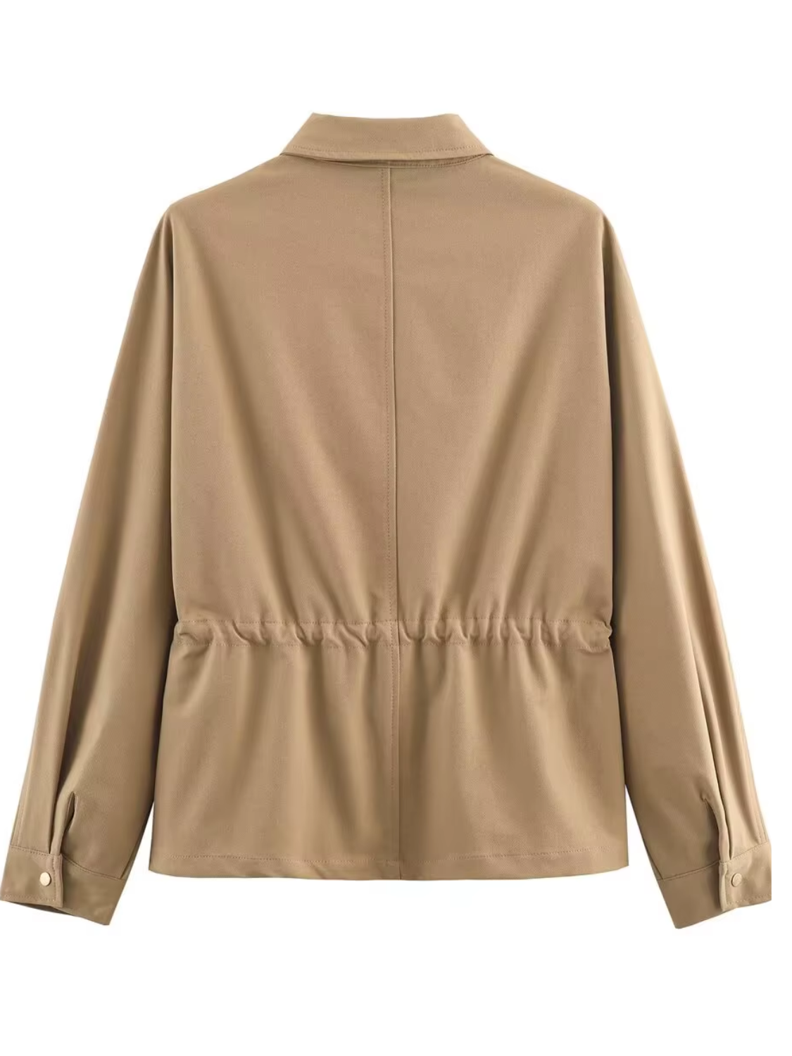 Conjunto em Sarja Jaqueta Oversized Ajustável e Calça Wide Leg - Monique