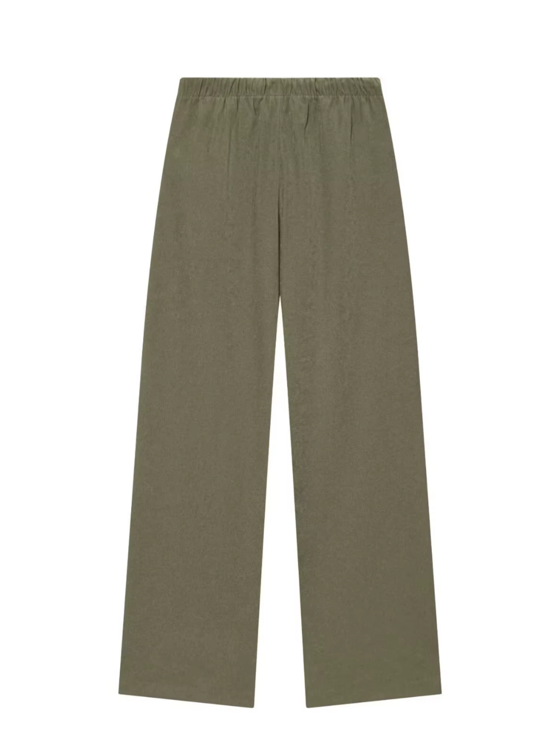 Conjunto em Sarja com Jaqueta Cropped Franzida e Calça Wide Leg - Yoná
