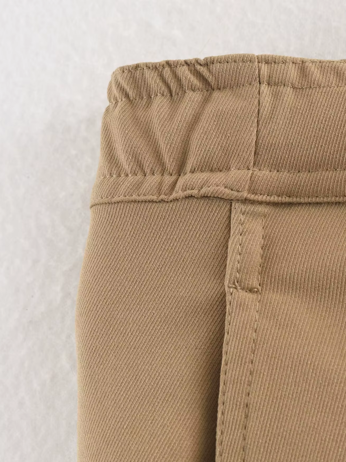 Conjunto em Sarja Jaqueta Oversized Ajustável e Calça Wide Leg - Monique