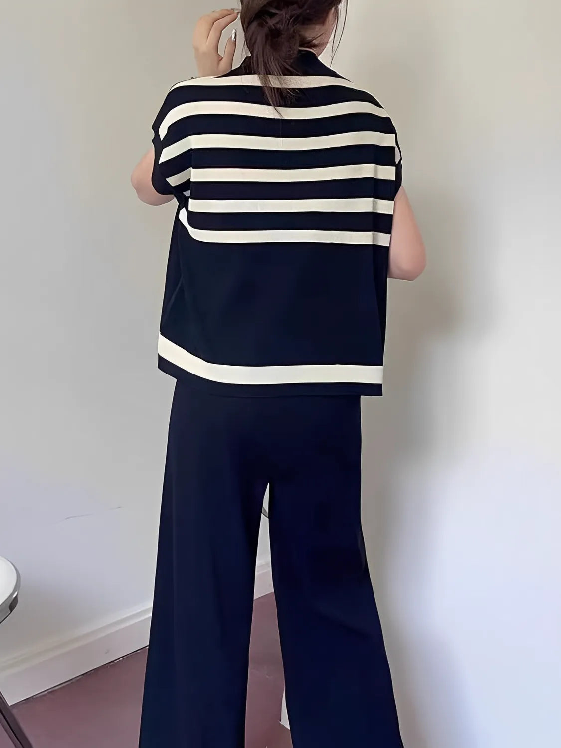 Conjunto de Viscose com Blusa Manga Morcego e Calça Elástica - Alessia