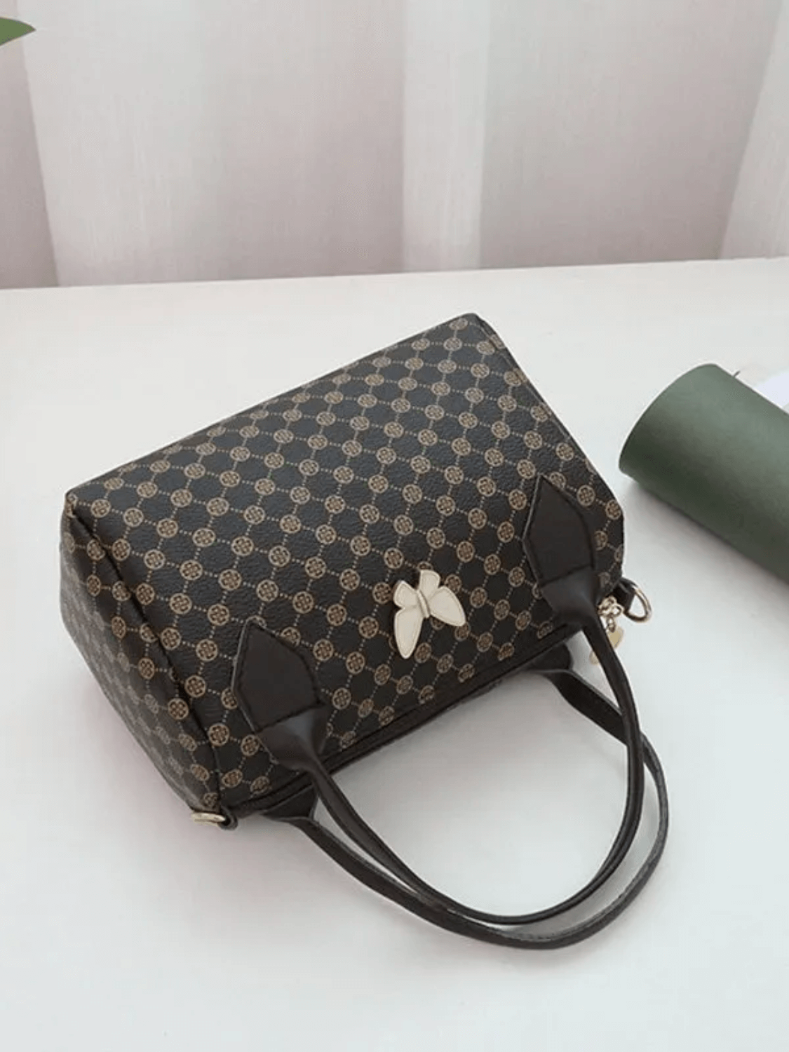 Bolsa Tiracolo em Couro PU Estampada com Alça Ajustável - Brunelli