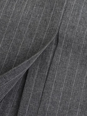 Blazer Feminino Oversized Riscas de Giz com Botões - Francine