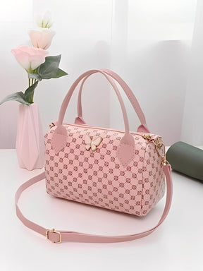 Bolsa Tiracolo em Couro PU Estampada com Alça Ajustável - Brunelli