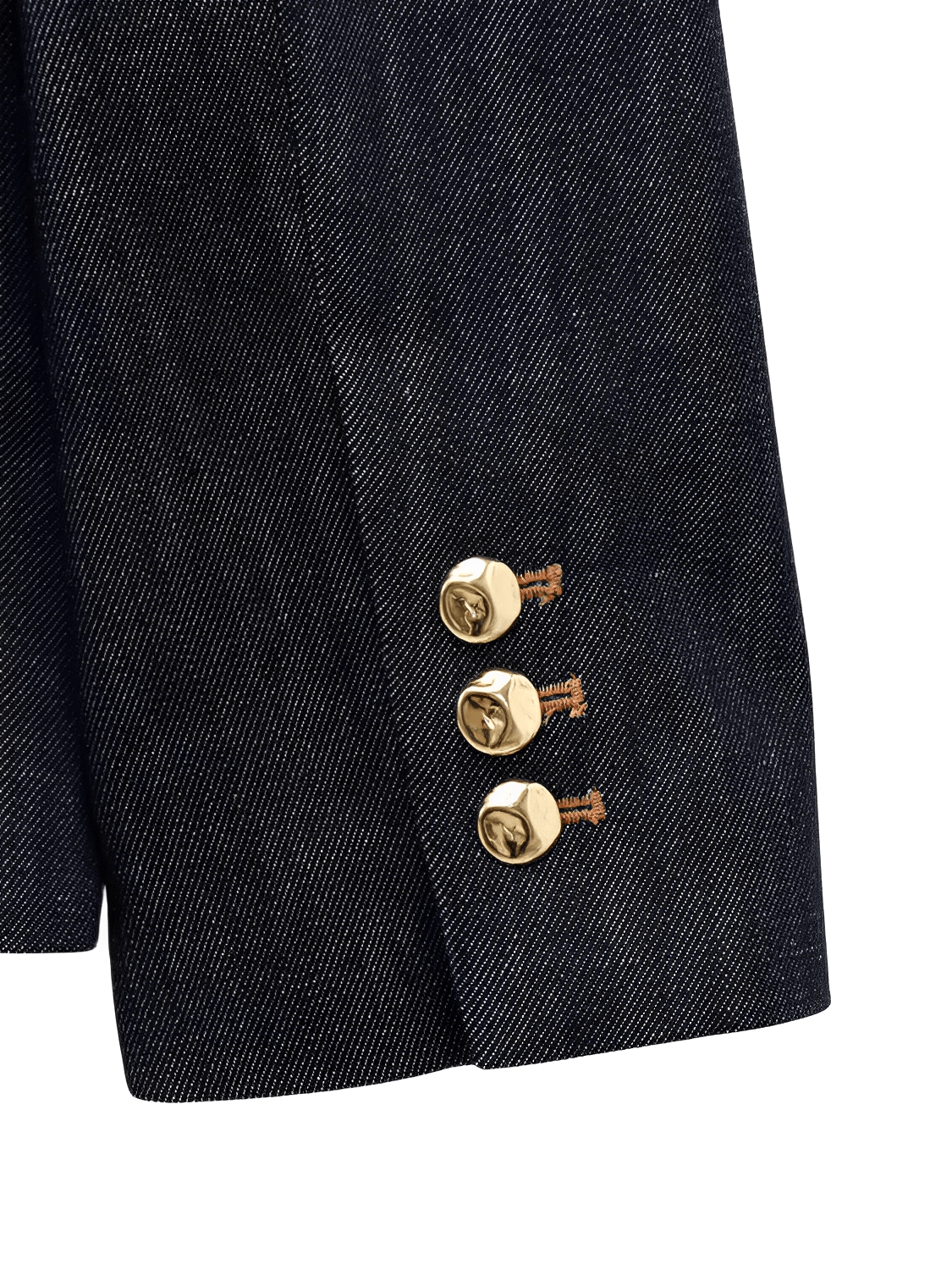 Conjunto Jeans 3 Peças Blazer Corset Peplum e Calça Pantalona - Kendall