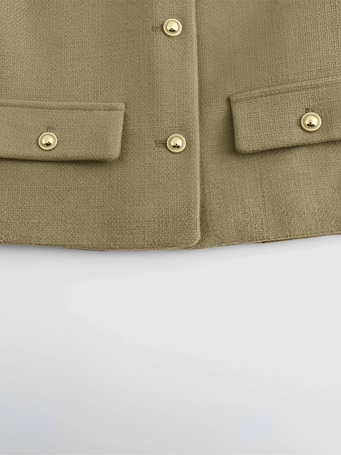 Casaco Tweed com Bolsos Decorativos e Fechamento em Botões - Angelique [FRETE FULL]