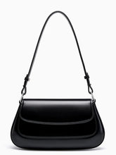 Bolsa Baguete Tiracolo em Couro Genuíno com Alça Ajustável – Briana
