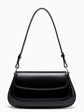 Bolsa Baguete Tiracolo em Couro Genuíno com Alça Ajustável – Briana
