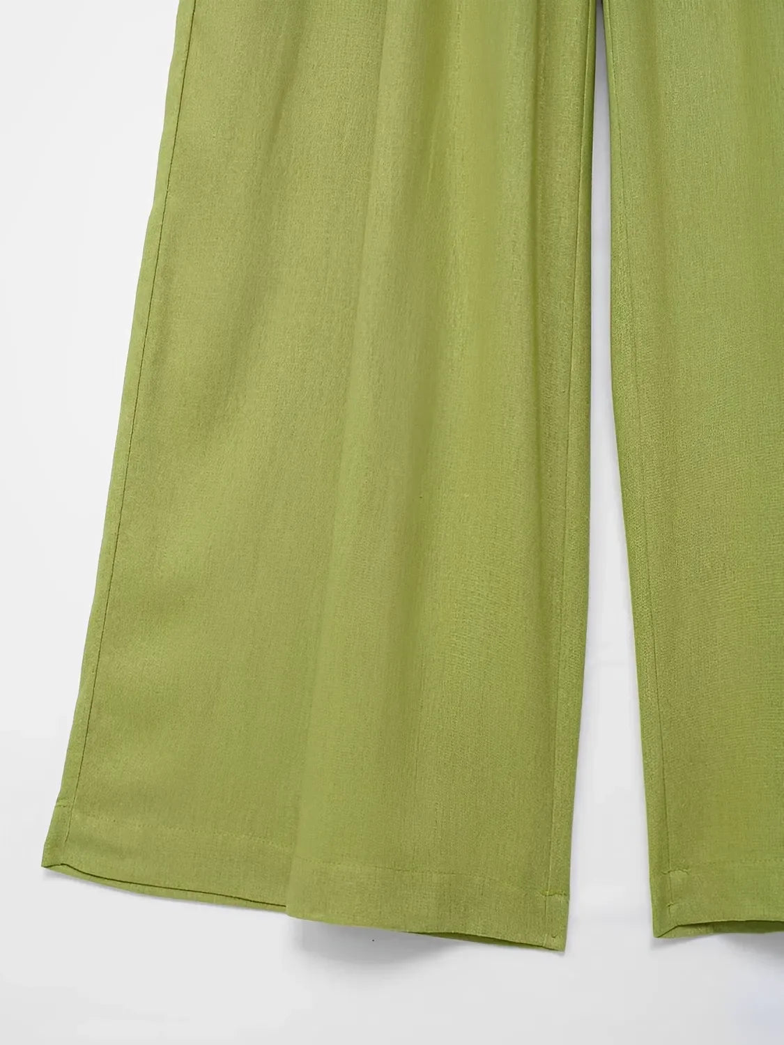 Conjunto com Camisa Manga Longa de Botões e Calça Pantalona - Daniela