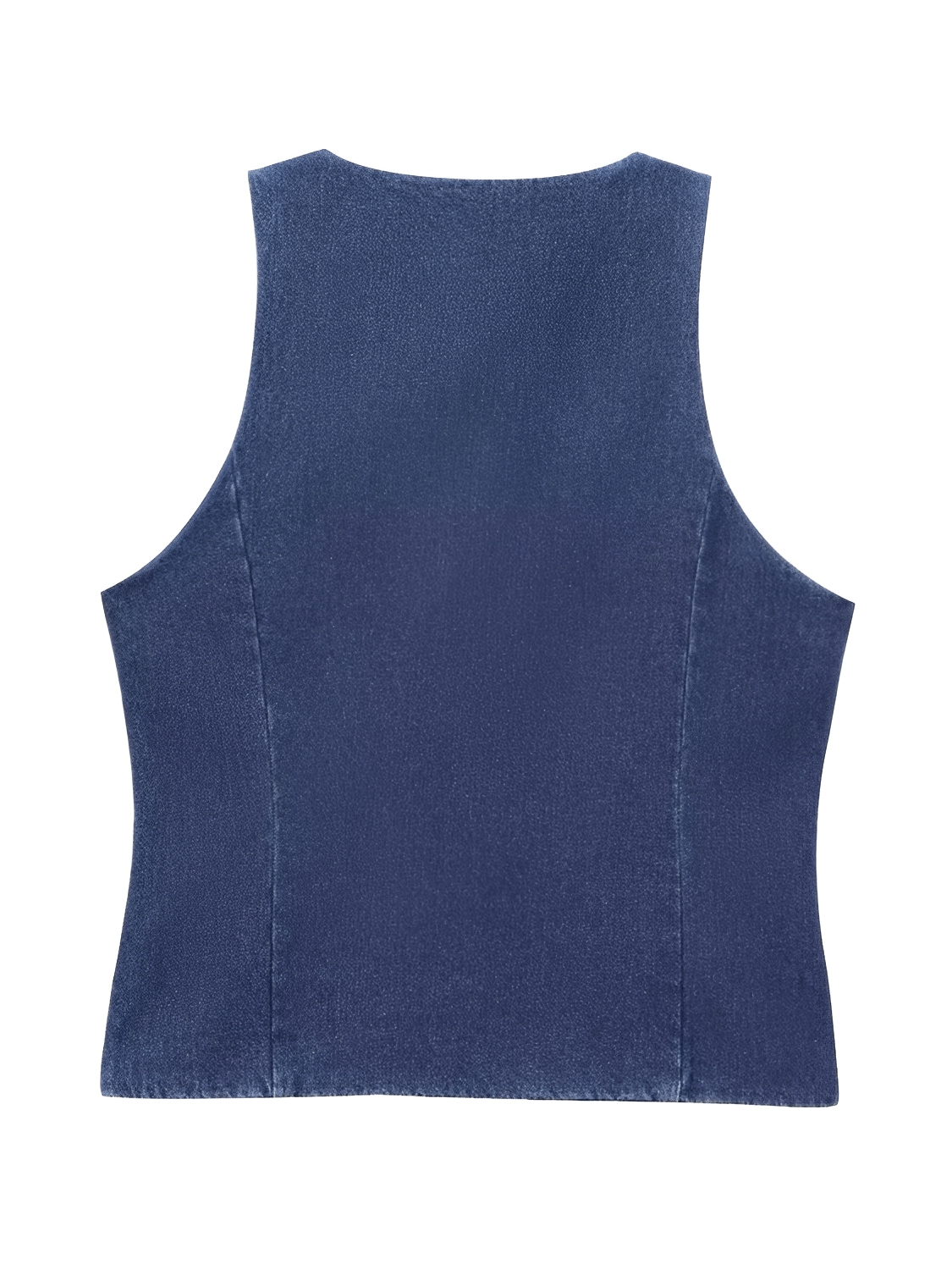 Colete Jeans Acinturado com Botões Frontais e Toque Retrô – Larissa