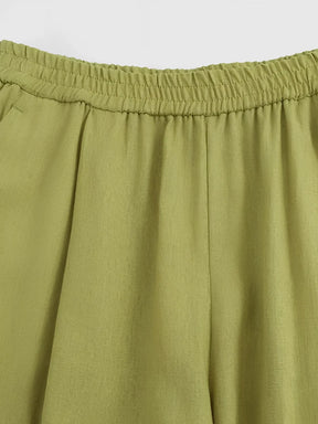 Conjunto com Camisa Manga Longa de Botões e Calça Pantalona - Daniela