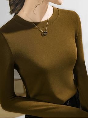 Blusa Feminina de Manga Longa Térmica com Gola Redonda - Cindy