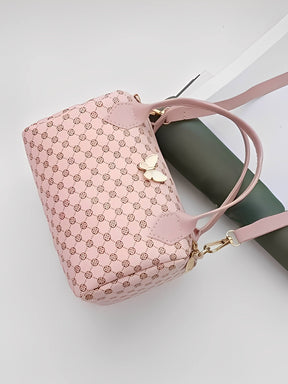 Bolsa Tiracolo em Couro PU Estampada com Alça Ajustável - Brunelli