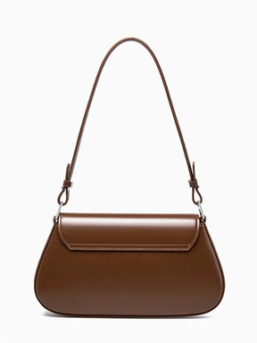 Bolsa Baguete Tiracolo em Couro Genuíno com Alça Ajustável – Briana