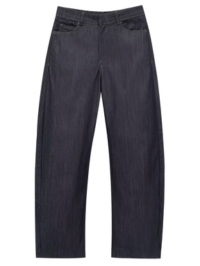 Conjunto Jeans 3 Peças Blazer Corset Peplum e Calça Pantalona - Kendall