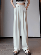Calça  Alfaiataria Wide Leg Cintura Alta com Lenço Removível  – Amara [FRETE FULL]