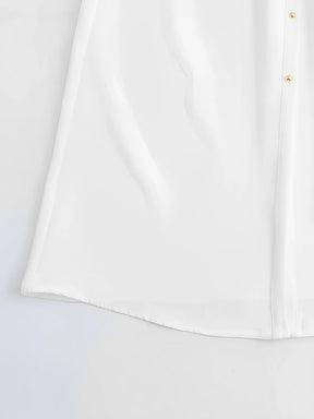 Vestido Chemise com Decote em V e Abertura Frontal em Botões – Alexandra [FRETE FULL]