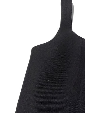 Vestido Midi Assimétrico Acinturado e Capa Sobreposta Removível – Soraya