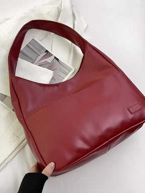 Bolsa de Ombro Vintage em Couro PU com Design Triangular Alongado -  Edwina