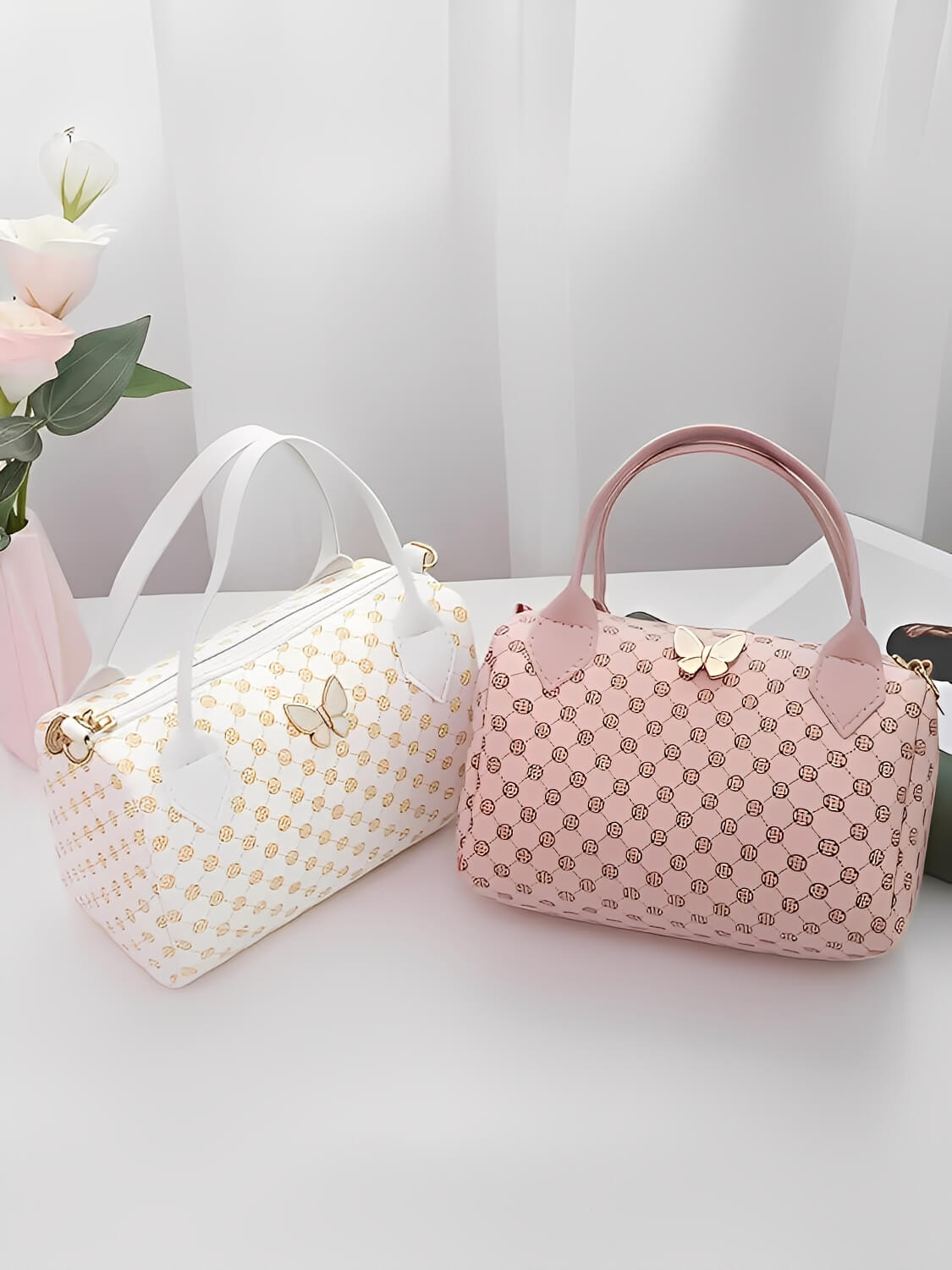 Bolsa Tiracolo em Couro PU Estampada com Alça Ajustável - Brunelli