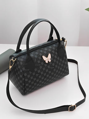 Bolsa Tiracolo em Couro PU Estampada com Alça Ajustável - Brunelli