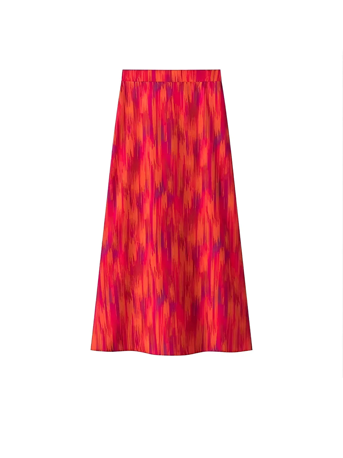 Conjunto Estampado com Blusa Ciganinha Bufante e Saia Lápis - Martina
