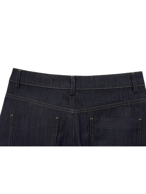 Conjunto Jeans 3 Peças Blazer Corset Peplum e Calça Pantalona - Kendall
