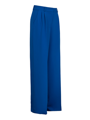 Calça Feminina Wide Leg em Alfaiataria com Cintura Alta e Bolsos – Madison [FRETE FULL]