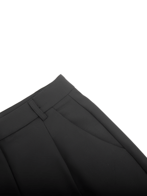 Calça Wide Leg em Alfaiataria Clássica com Cintura Alta e Bolsos – Kate