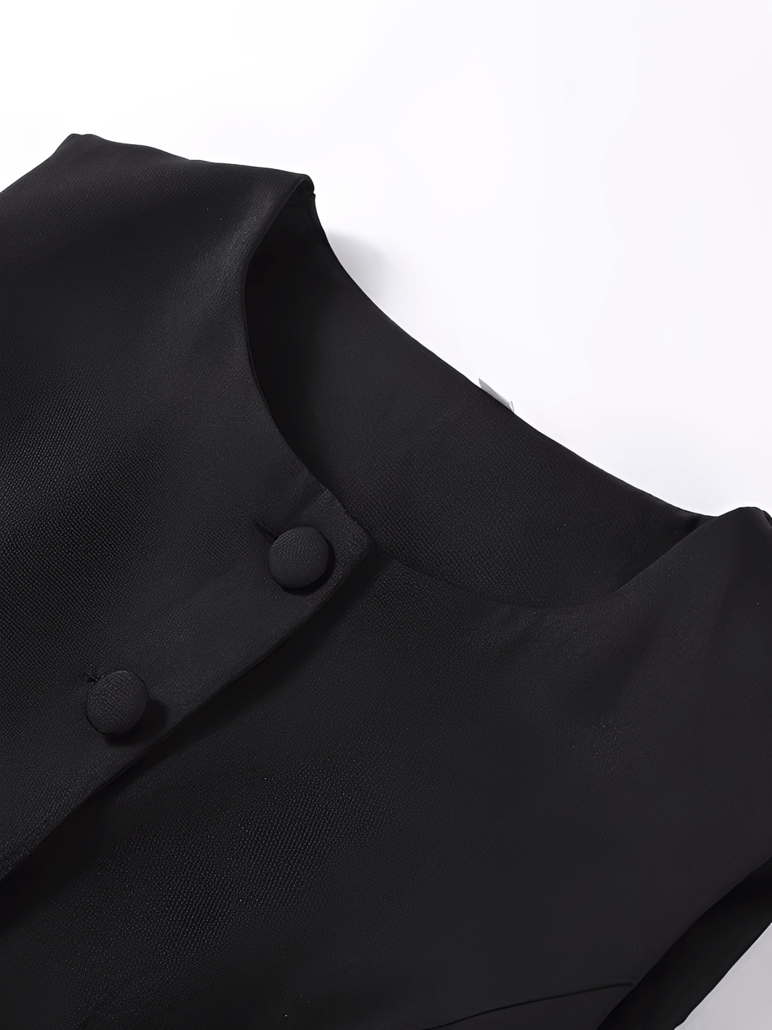 Vestido Midi Sem Mangas com Botões Forrados Cinto e Fenda – Selena [FRETE FULL]