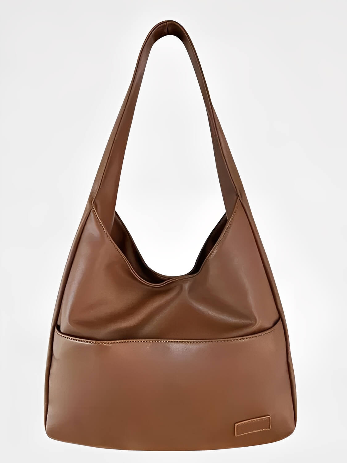 Bolsa de Ombro Vintage em Couro PU com Design Triangular Alongado -  Edwina
