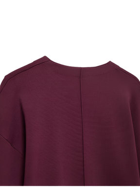 Conjunto de Tricô Suéter Gola V e Saia com Cós Elástico - Viviene