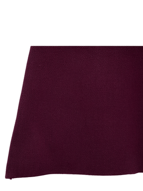Conjunto de Tricô Suéter Gola V e Saia com Cós Elástico - Viviene