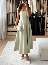 Vestido Longo Evasê com Corset Estruturado e Decote Quadrado - Luciene [FRETE FULL]