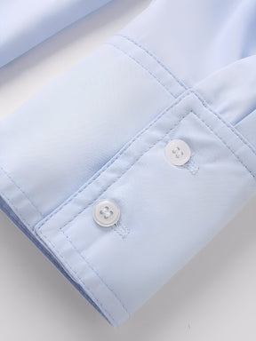 Camisa Oversized de Manga Longa com Colarinho Virado e Botões – Lane