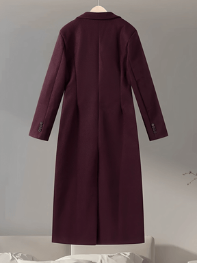 Sobretudo Longo em Lã Batida Acinturado com Bolsos – Mandy