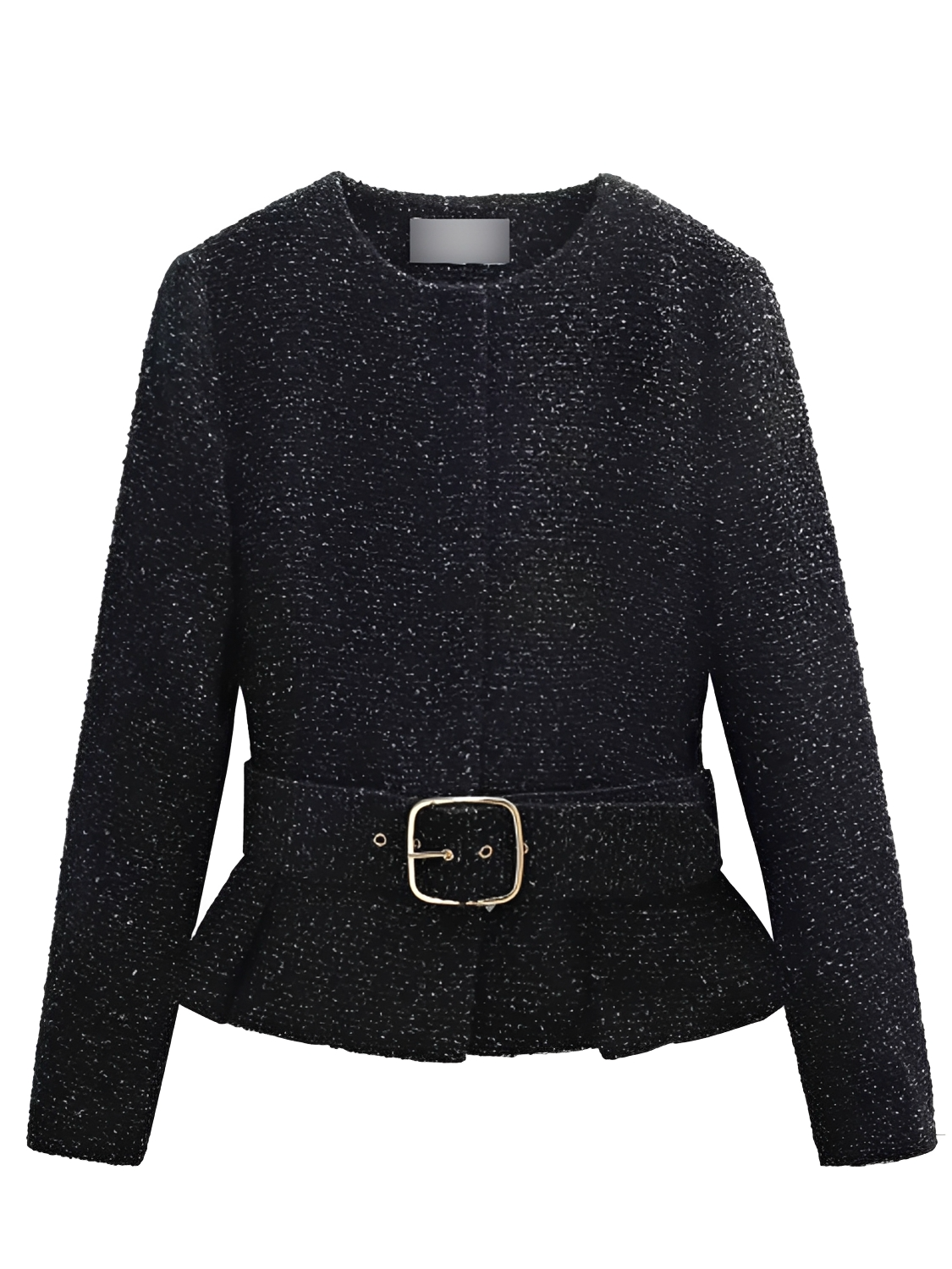Conjunto em Tweed com Casaco Peplum e Short Saia Estruturado - Jessica