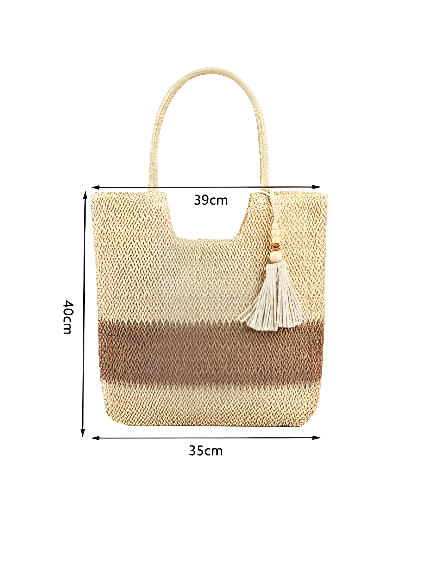 Bolsa Tote de Palha com Alça de Ombro Trançada  para Praia - Manu