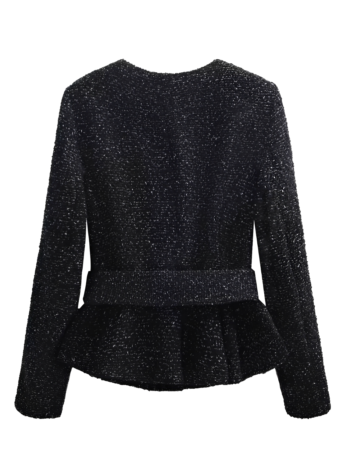 Conjunto em Tweed com Casaco Peplum e Short Saia Estruturado - Jessica