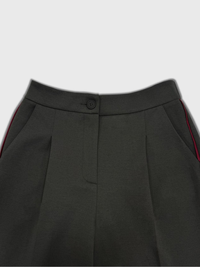 Conjunto Esportivo Casaco Capuz e Calça Wide Leg com Faixa Lateral- Darla