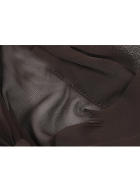 Camisa em Chiffon com Gola Laço e Punhos com Botão – Evangeline