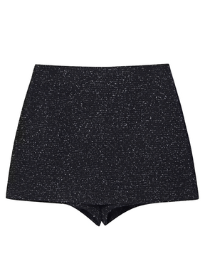 Conjunto em Tweed com Casaco Peplum e Short Saia Estruturado - Jessica