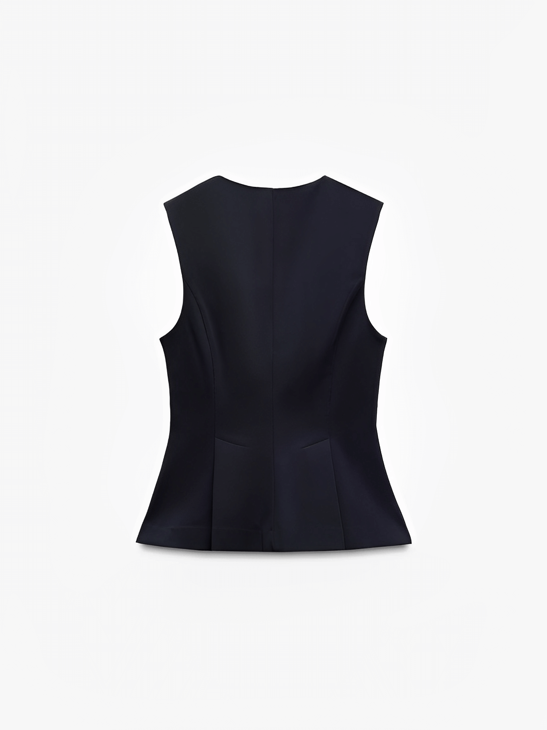 Blusa Feminina Peplum Estruturada com Decote V e Zíper Frontal - Cricia [FRETE FULL]