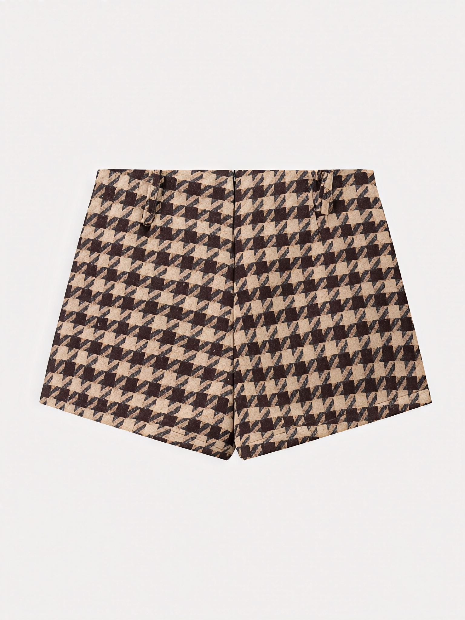 Conjunto em Alfaiataria Xadrez com Jaqueta Cropped e Short Evasê - Nathalia