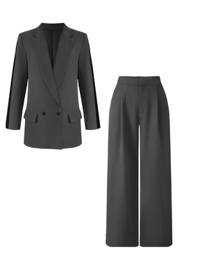 Conjunto de Alfaiataria com Blazer Oversized e Calça Pantalona – Damares [FRETE FULL]