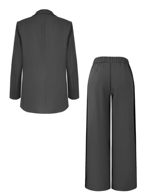 Conjunto de Alfaiataria com Blazer Oversized e Calça Pantalona – Damares [FRETE FULL]
